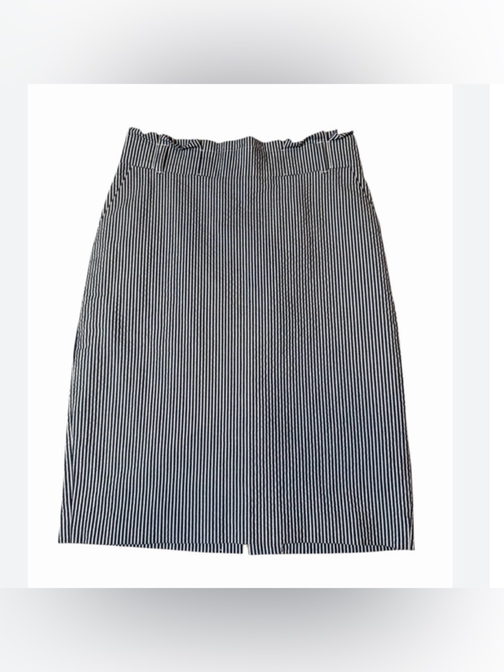 Ann Taylor Seersucker Pencil Skirt Size 8P